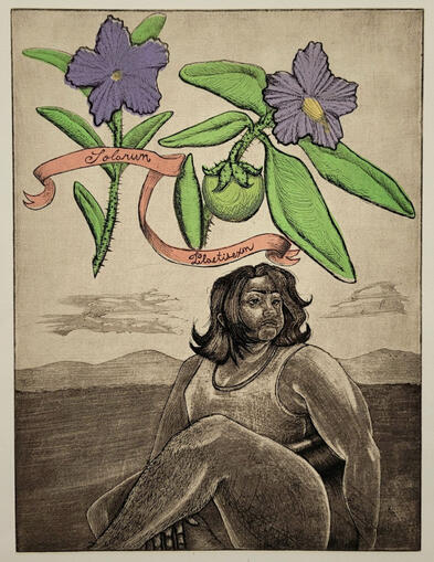 16”x14”, Intaglio and screenprint, 2023